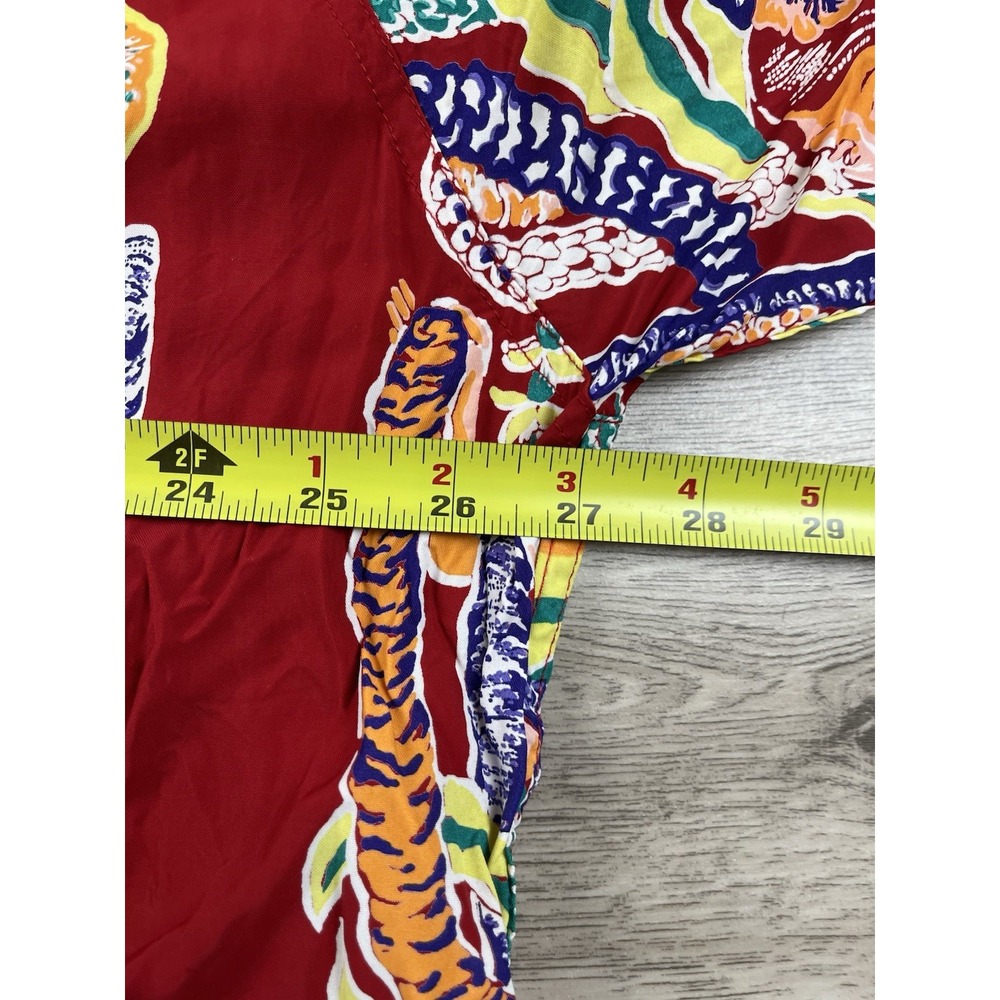 Kahala Hawaii Button Up Shirt Mens Size 2XL Aloha Floral Red Short Sleeve - Picture 9 of 12
